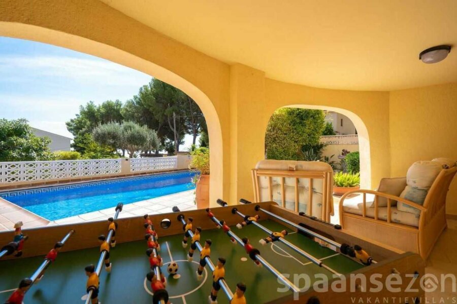Vakantiehuis Patricia heeft een eigen tafelvoetbalspel staan voor de dagelijkse ontspanning in Moraira