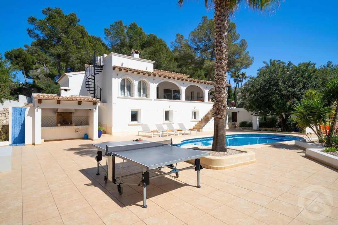 Apartment Zara in the centre of Moraira with table tennis table
