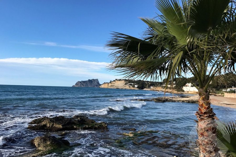 De middellandse Zee bij Moraira is altijd mooi