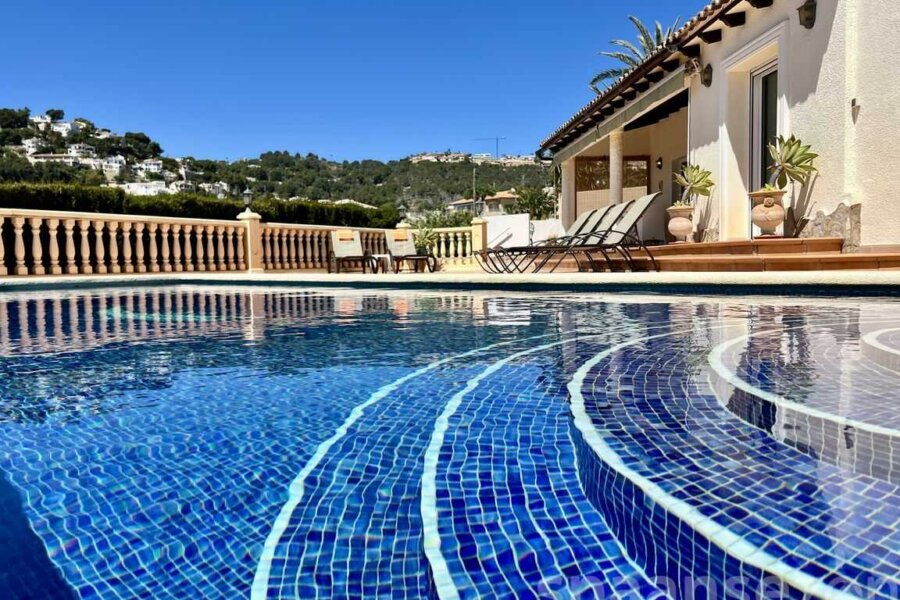 louer villa avec vue fantastique à Moraira