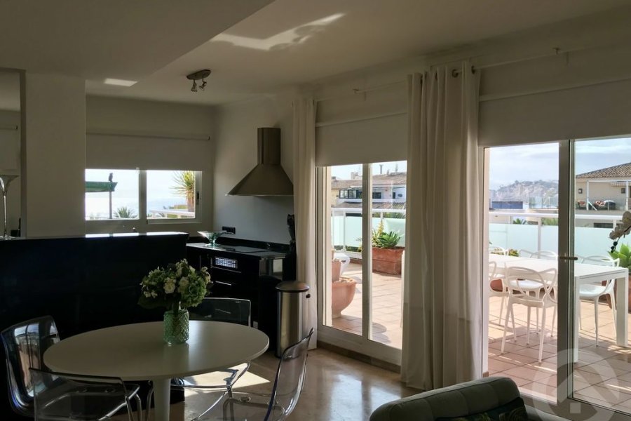 Penthouse Moraira with a cozy living room