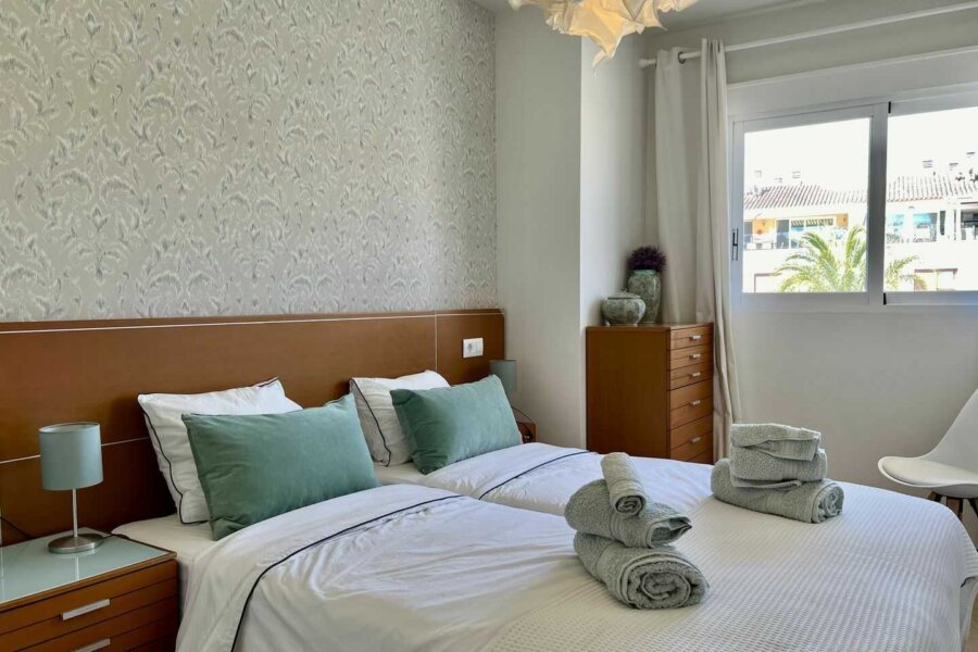 Penthouse Moraira I met 2 slaapkamers het bed is 90x200cm (2x)