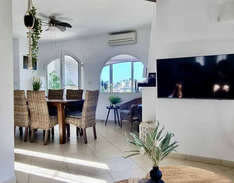 Vakantievilla Terramar in Benissa met gezellige woonkamer