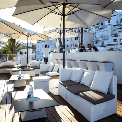 Rooftop bar Captain Andy's in Moraira