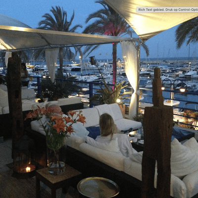 Rooftop bar Club Nautico in Moraira