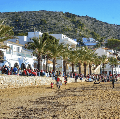 Kerstvakantie vieren op het strand van El Portet