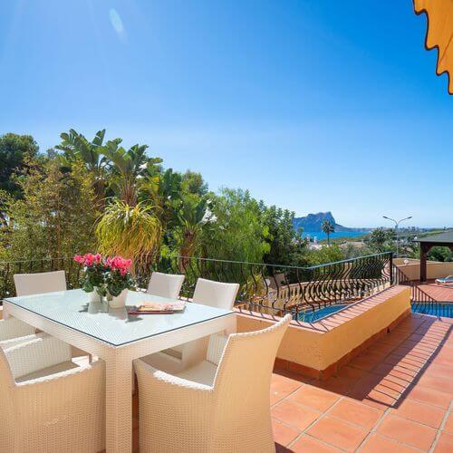 Winter accommodatie in Moraira genaamd Villa Rosana